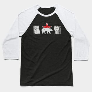 White bear on the background of a red star Bear identification badge of the 7th Separate Guards Heavy Tank Brigade Baseball T-Shirt